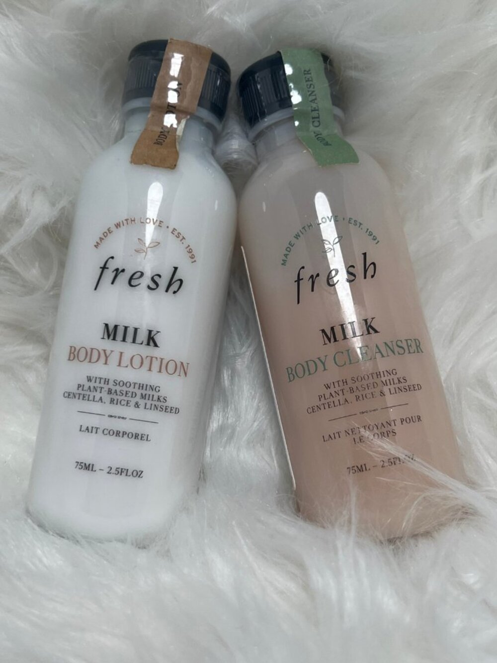 Fresh Milk Body Lotion & Body Wash Set 2.5 oz – New & Unused 🤍